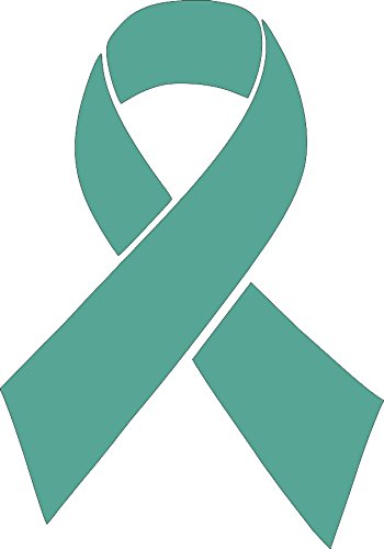 teal ovarian cancer ribbon